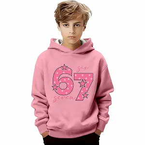 Дитячий пуловер з капюшоном 67 Cute Printed Retro 6 7 Meme - Фото 1