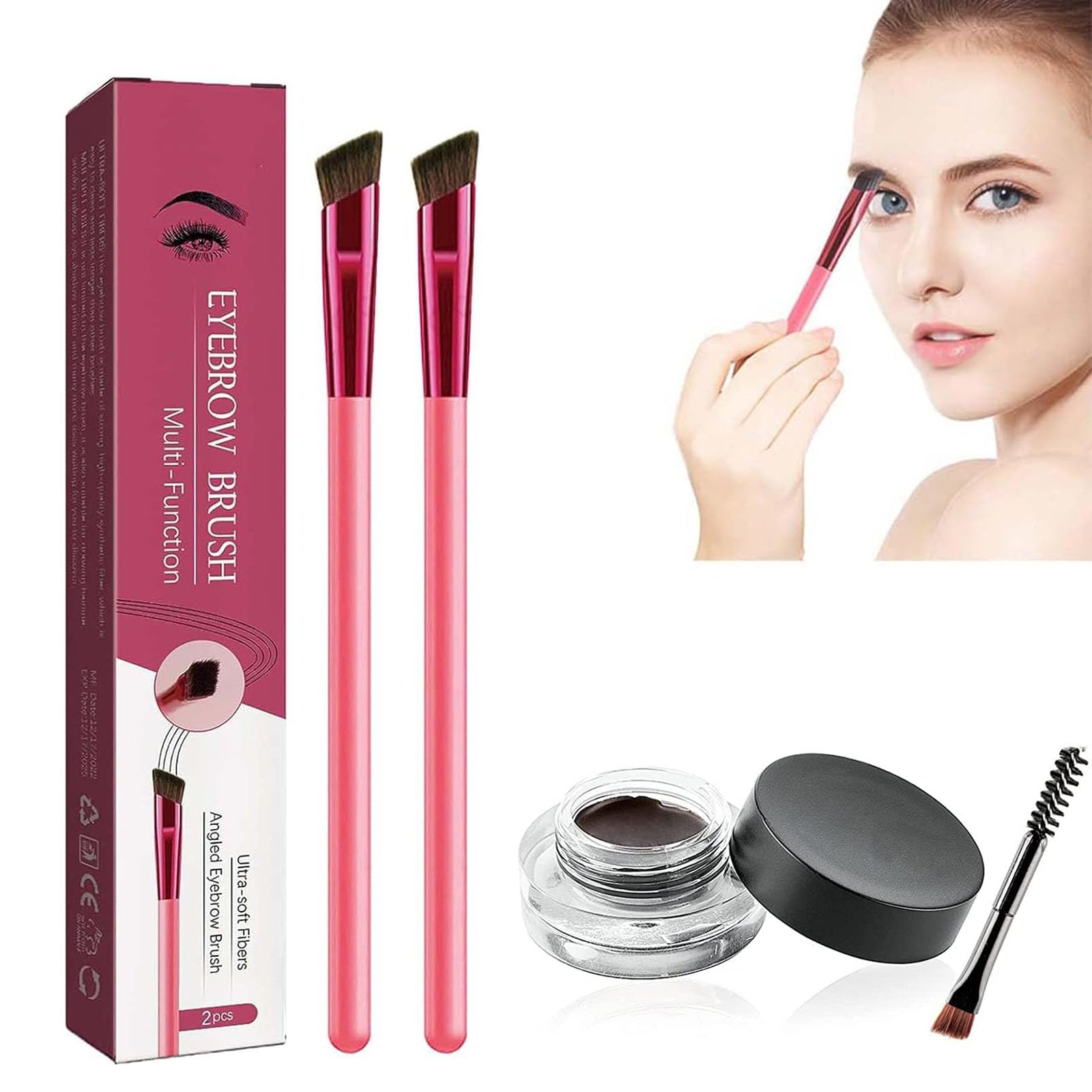 Набір Anjoize 4D Laminated Eyebrow Home Grooming Kit Walnut 2 шт., фото №1