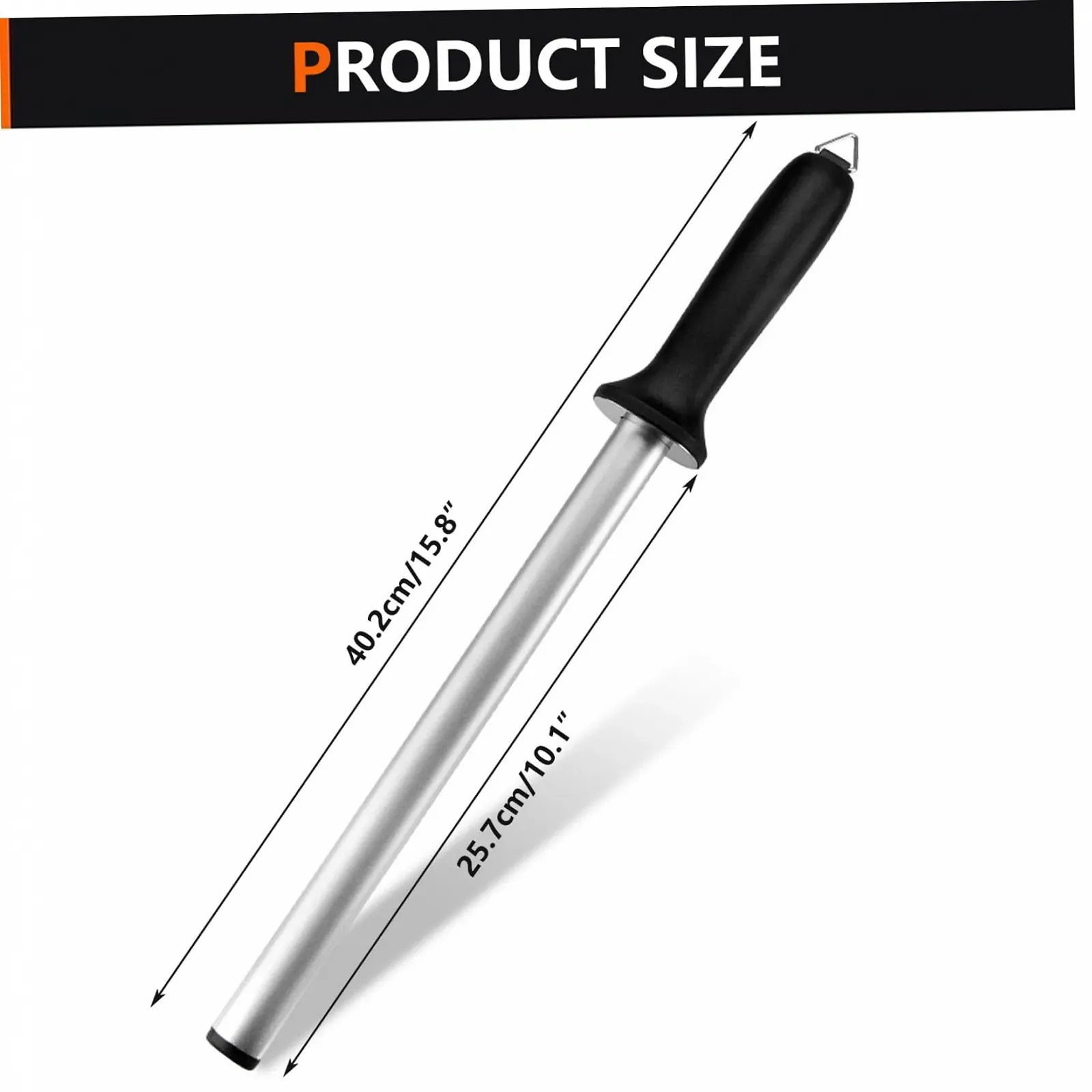 Мусат 10 дюймів Алмазний Висока твердість, фото №8