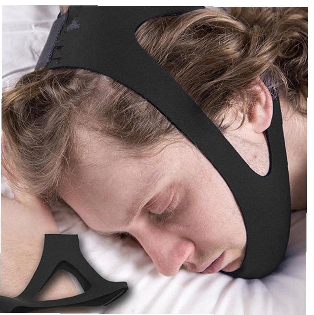 Ремінь для підборіддя проти хропіння, пояс для зупинки хропіння, підтримка підборіддя при апное уві сні, фото №3