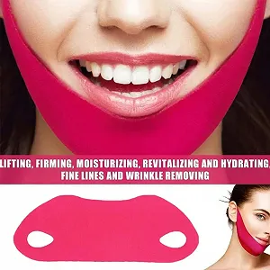 Набор масок для подтяжки V-линии QEQSHQO, для подтяжки двойного подбородка, увлажняющая гиалуроновая маска, маска V-образной формы против морщин, 3 шт synthetic.ua - Фото 1