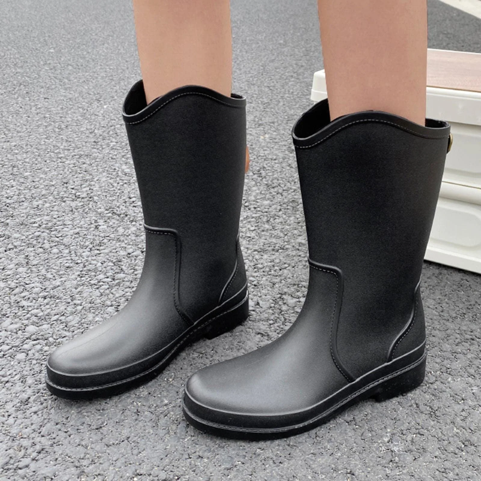 Чоботи Wellington Чоловічі Напіввисокі Дощові, фото №3