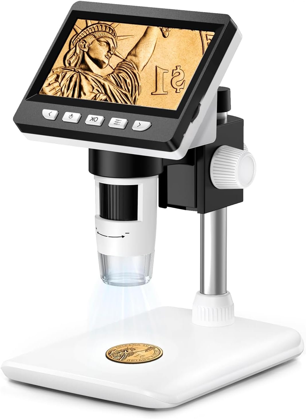 Цифровой микроскоп 4.3" Global Crown Black/White, фото №1