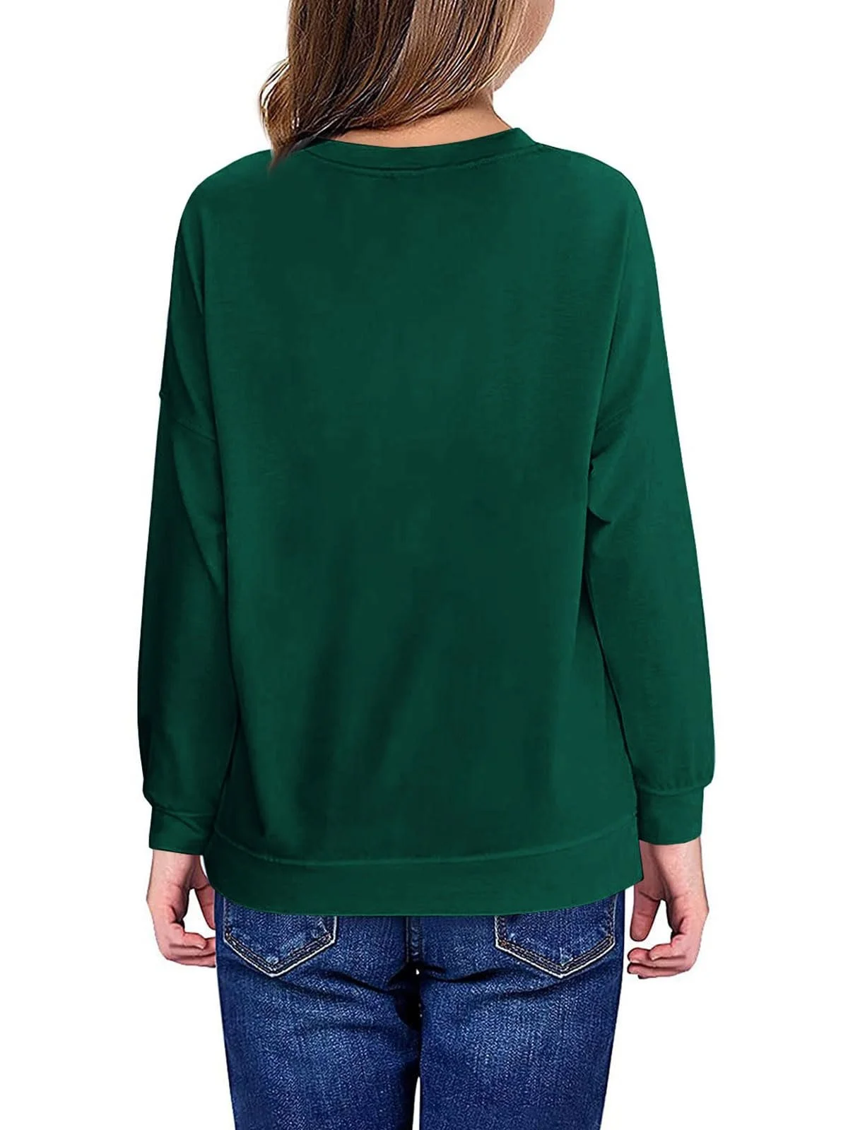 Джемпер Haloumoning Рождественский для девочек, смешной пуловер с круглым вырезом, зимние топы для детей, фото №2 Джемпер Haloumoning Рождественский для девочек, смешной пуловер с круглым вырезом, зимние топы для детей, фото №2