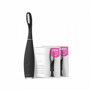 Електрична зубна щітка FOREO ISSA 3 Total Oral Care Set 4-в-1 силіконова звукова Чорна - Фото 1