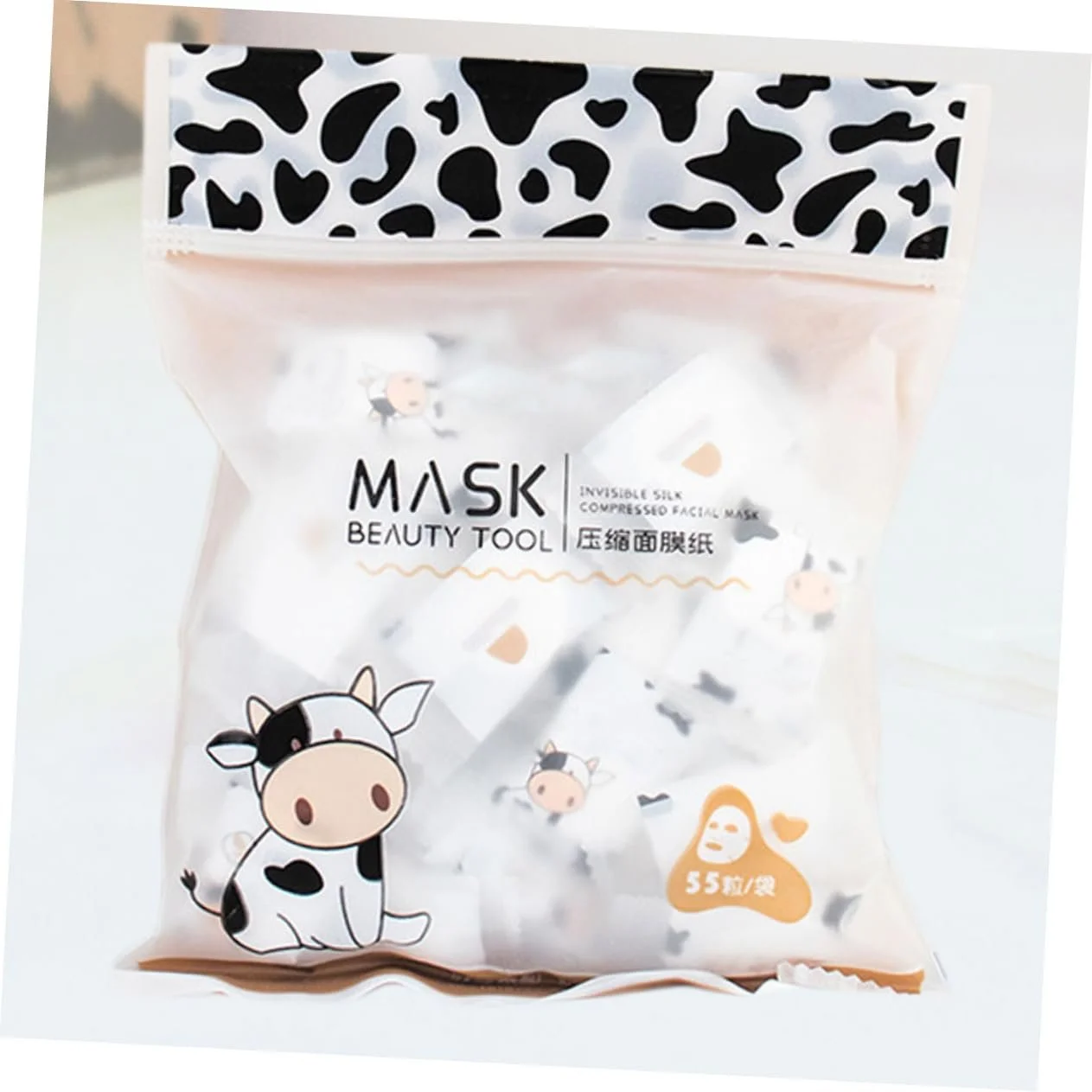 Маска для лица PACKOVE Компрессионная 55 штук Ультратонкая Дышащая Хлопковая, фото №8