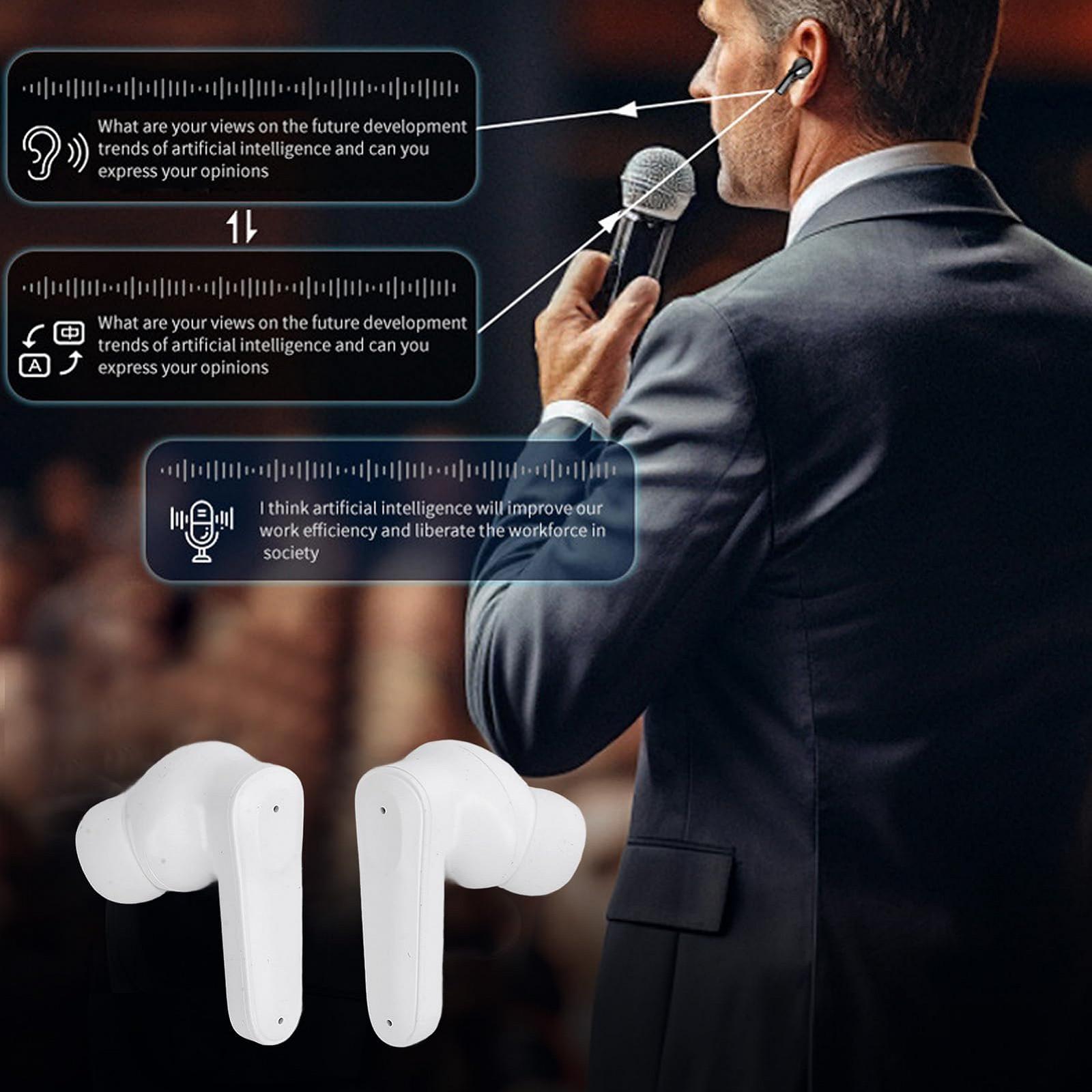 Бездротові навушники Перекладач мови Небесно-блакитний, фото №4 Бездротові навушники Перекладач мови Небесно-блакитний, фото №4