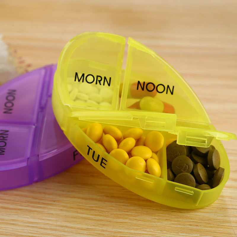 Таблетница-органайзер на 7 отделений Lesko FY-8826 Зеленый, фото №4