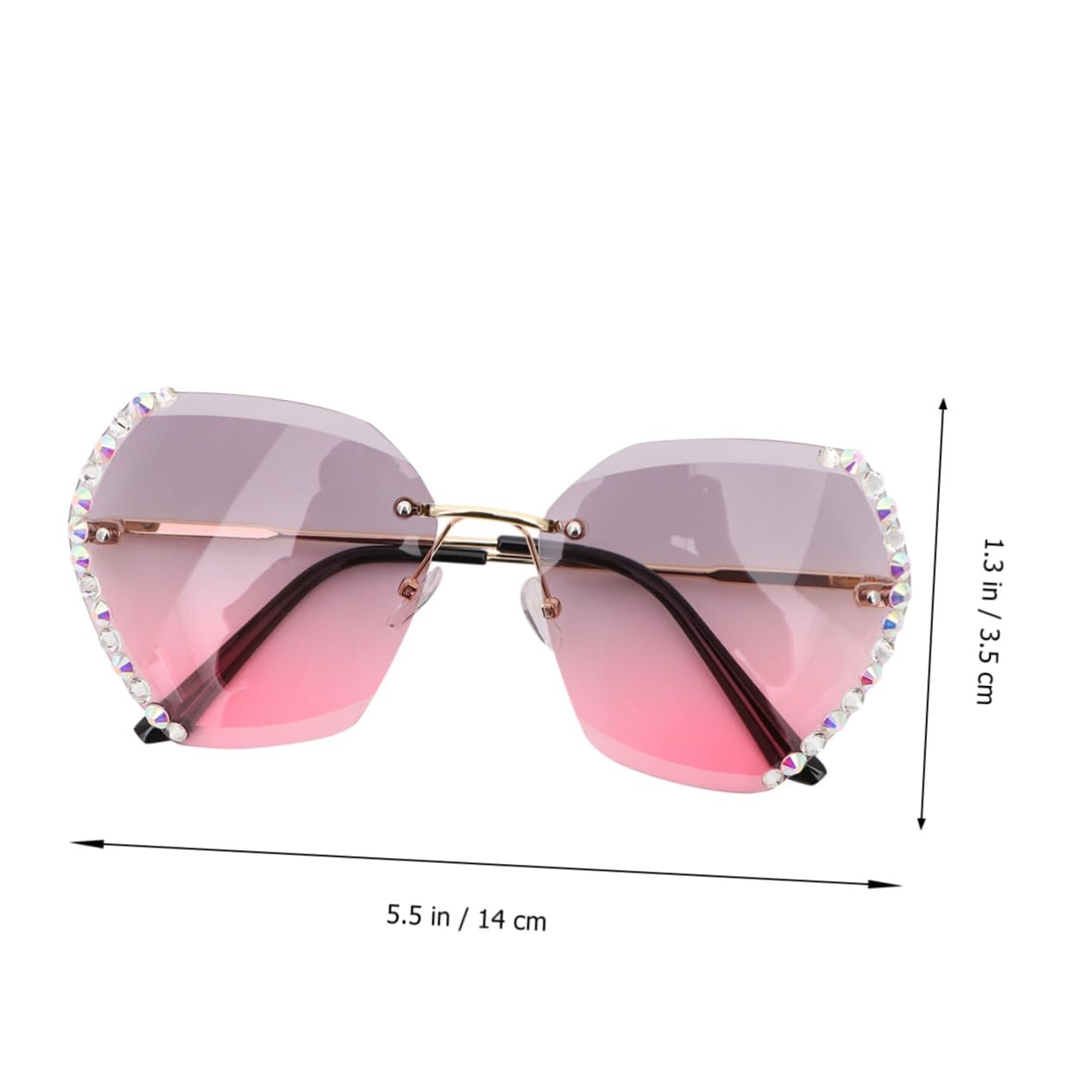 Сонцезахисні окуляри PACKOVE зі стразами, 2 шт, фото №9