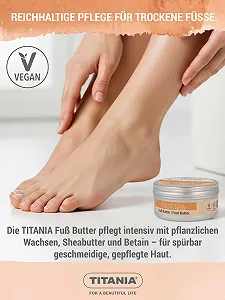 Масло для ніг TITANIA Cosmos Natural Dry Feet Intensive Care & Foot Mask з маслом ши та олією авокадо, 100 мл synthetic.ua - Фото 1