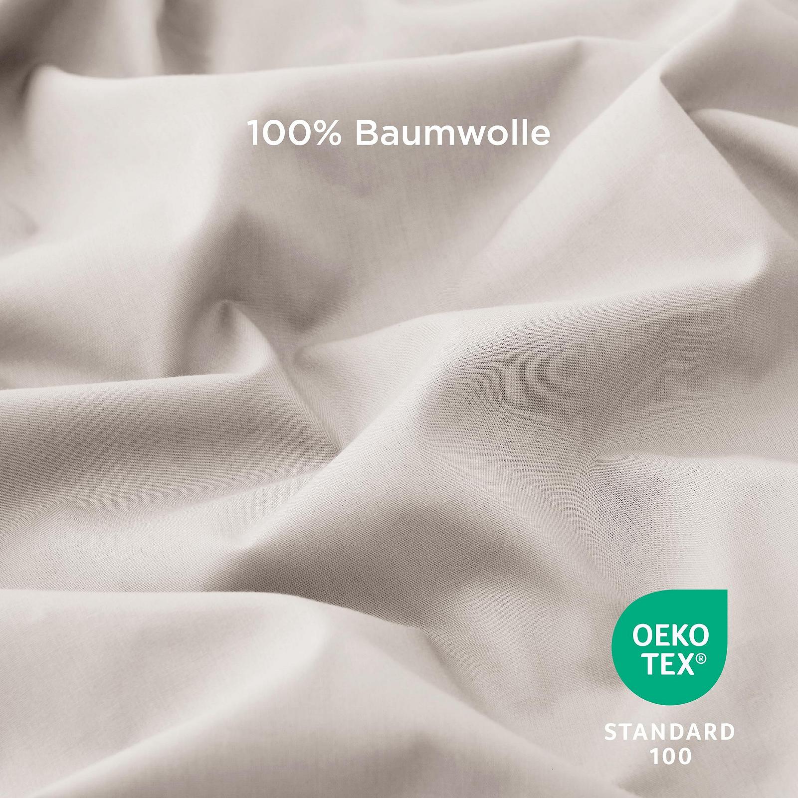 Постельное белье BEDSURE Хлопок 135 x 200 см, комплект из 4 предметов, бежевый, фото №4