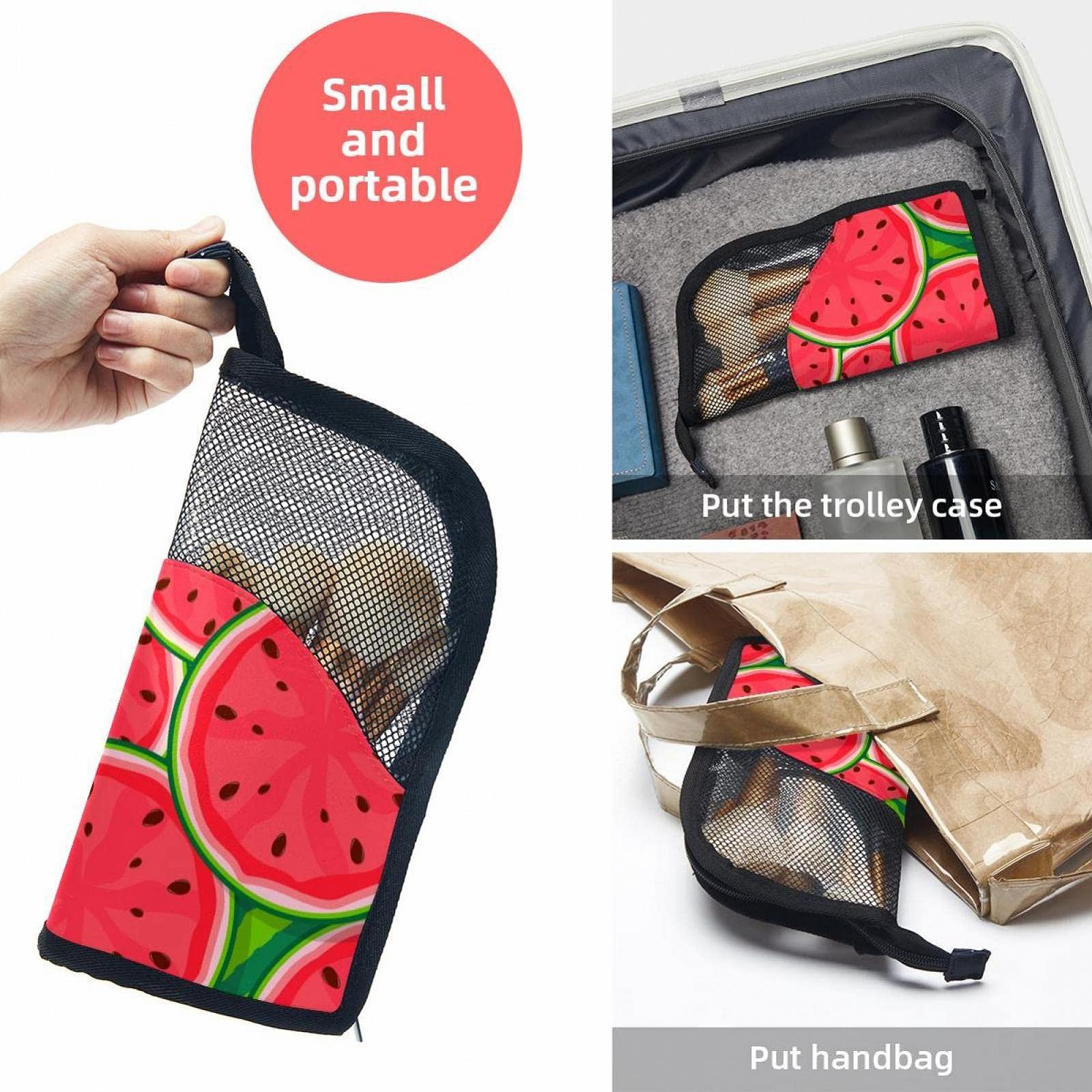 Набор кистей для макияжа с косметичкой Nahtlose Musterwassermelone, 12 шт., фото №5