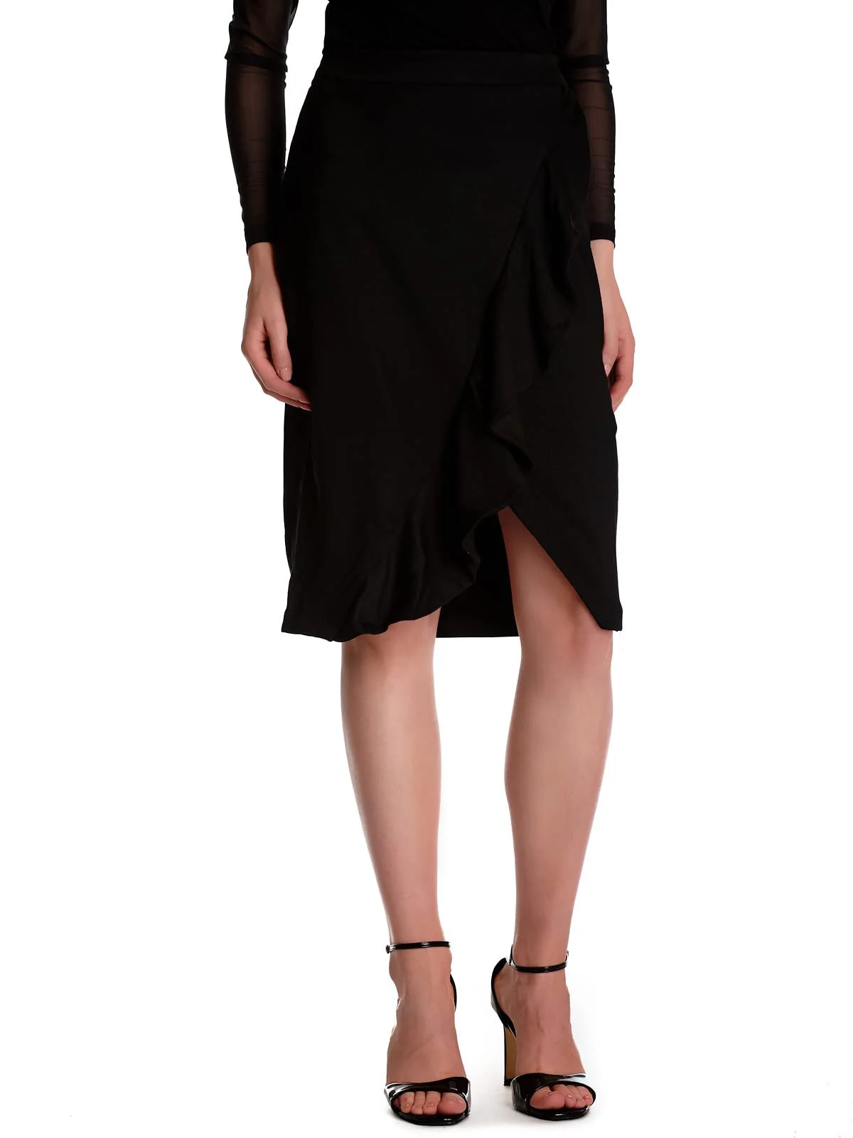 Спідниця-олівець Vive Maria Colette, жіноча, середньої довжини, чорна, фото №6