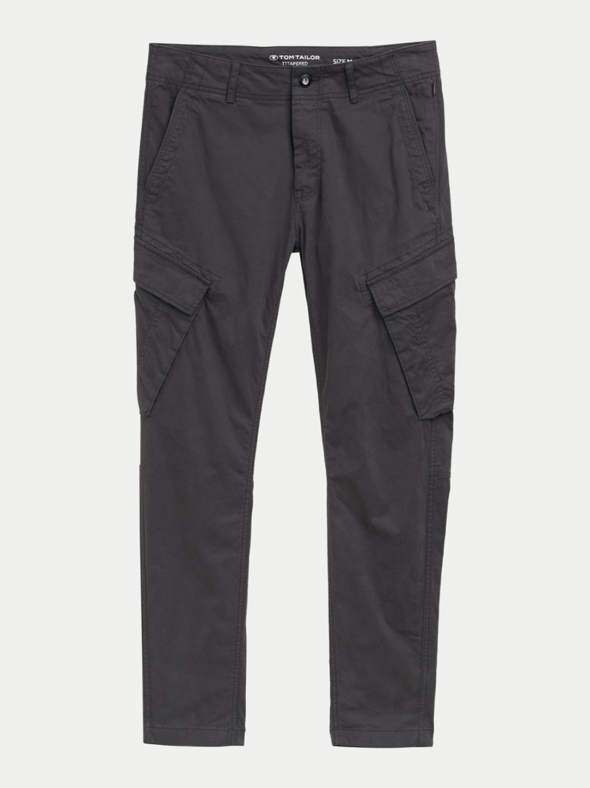 Штаны Tom Tailor Tapered cargo trousers Темно-сірий S, фото №5