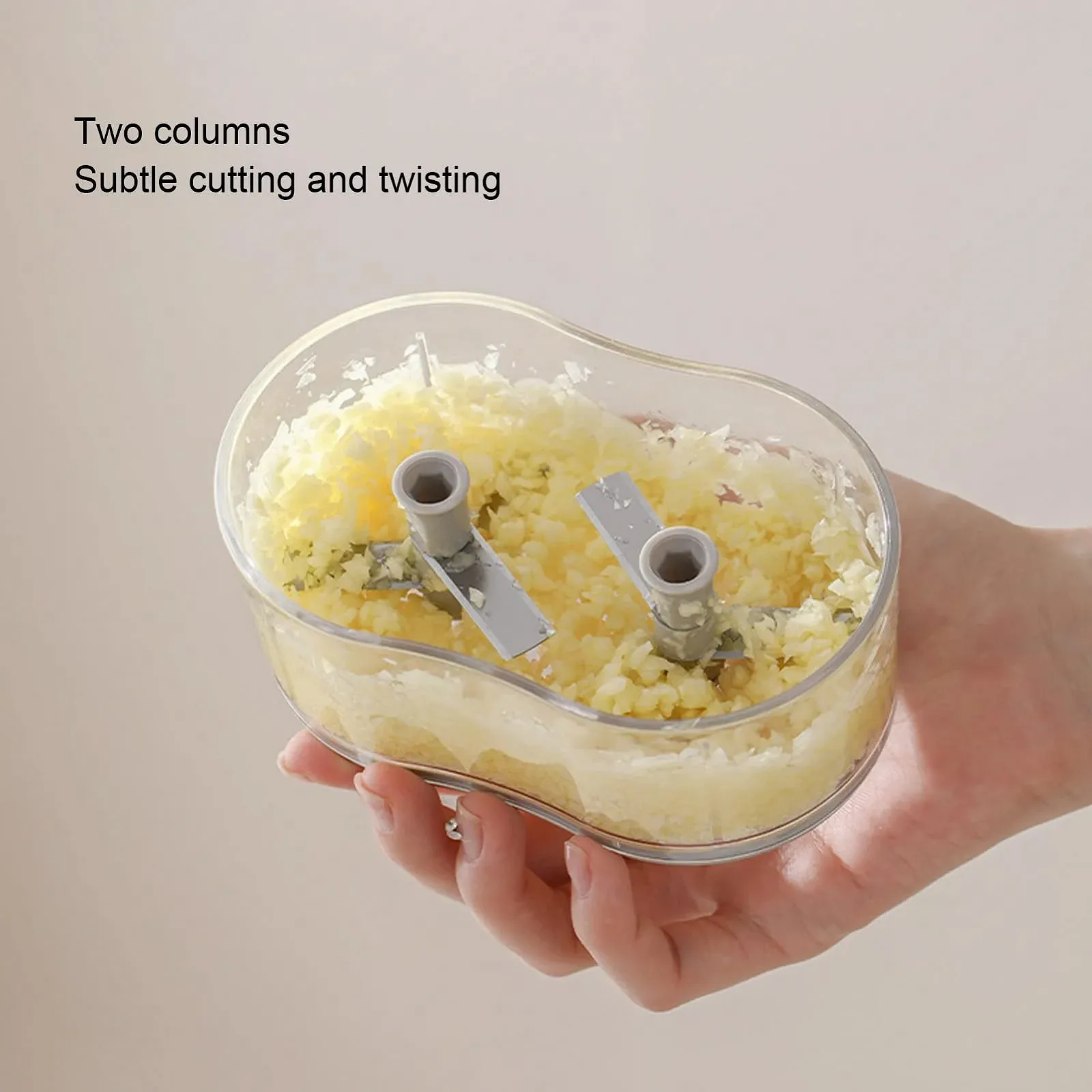 Подрібнювач Omabeta ручний для часнику з 4 лезами, фото №3