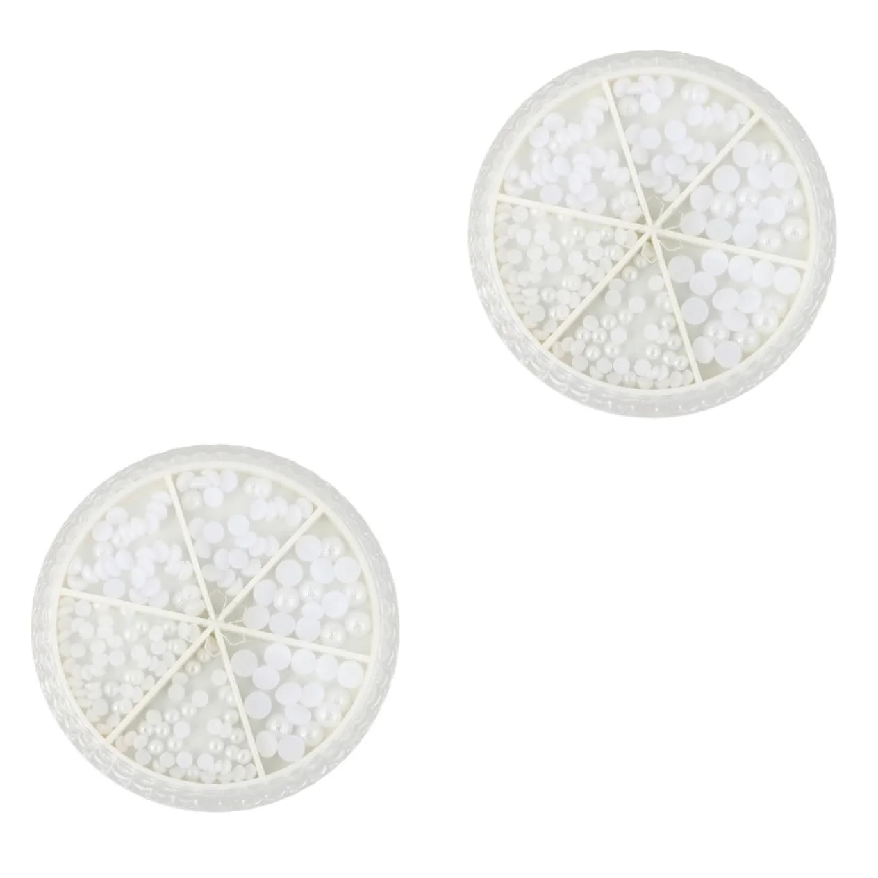 Украшения для ногтей (2 коробки) WOONEKY Жемчуг Белый, фото №1