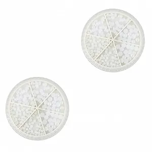 Украшения для ногтей (2 коробки) WOONEKY Жемчуг Белый - Фото 1