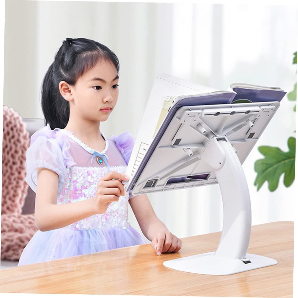 Подставка для ноутбука Tofficu Эргономичная регулируемая по высоте Универсальная подставка для компьютера для обучения Стабильная настольная подставка, фото №3