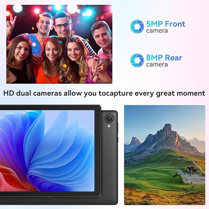 Планшет 10.1" Mouikei C10 3+5/64GB 8 ядер Android 14 Чорний, фото №6