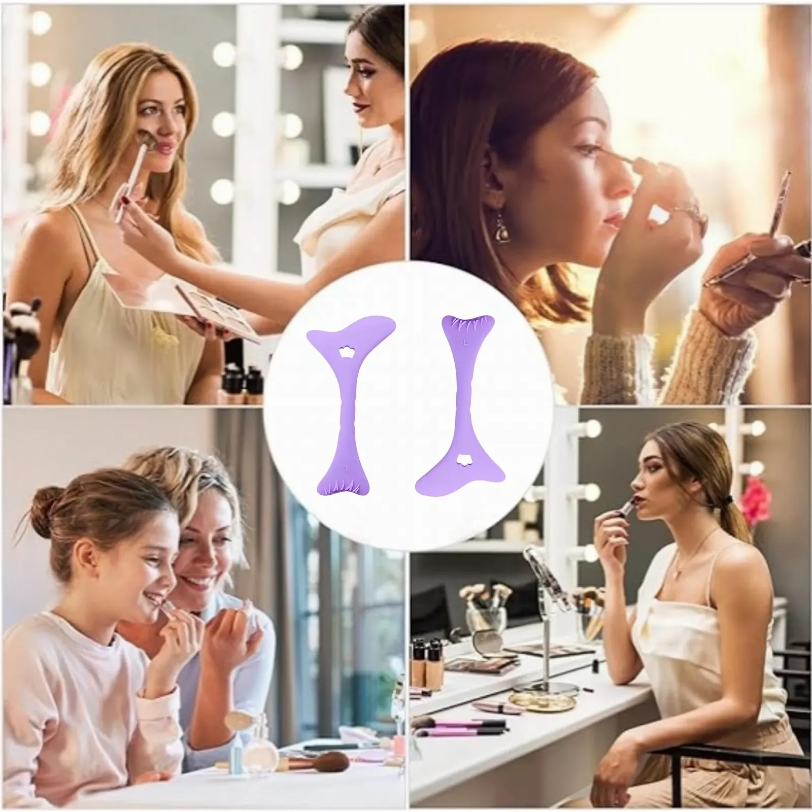 Багатофункціональний набор трафаретів для макіяжу Aid Eyeliner Silicone 2 предмети, фото №7 Багатофункціональний набор трафаретів для макіяжу Aid Eyeliner Silicone 2 предмети, фото №7