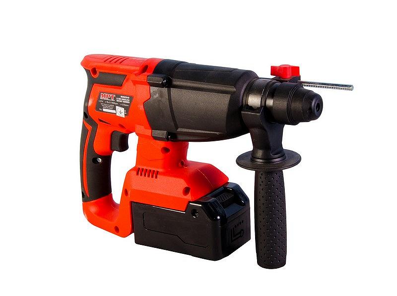 Перфоратор акумуляторний MPT SDS-PLUS 26 мм 21 В Li-ion 4 Аг 1400 об/хв 4500 уд/хв 1.5 Дж 3 режими кейс MCRH2641.B1, фото №4