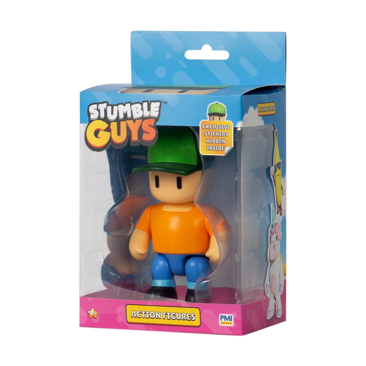 Екшн-фігурка BANDAI Stumble Guys Mr. Stumble 11 см з шарнірами та наліпками, фото №5