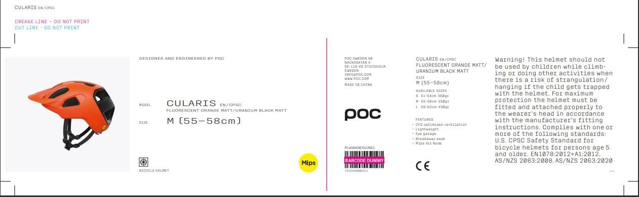 Шлем POC Cularis велосипедный Легкий MIPS защита, фото №5
