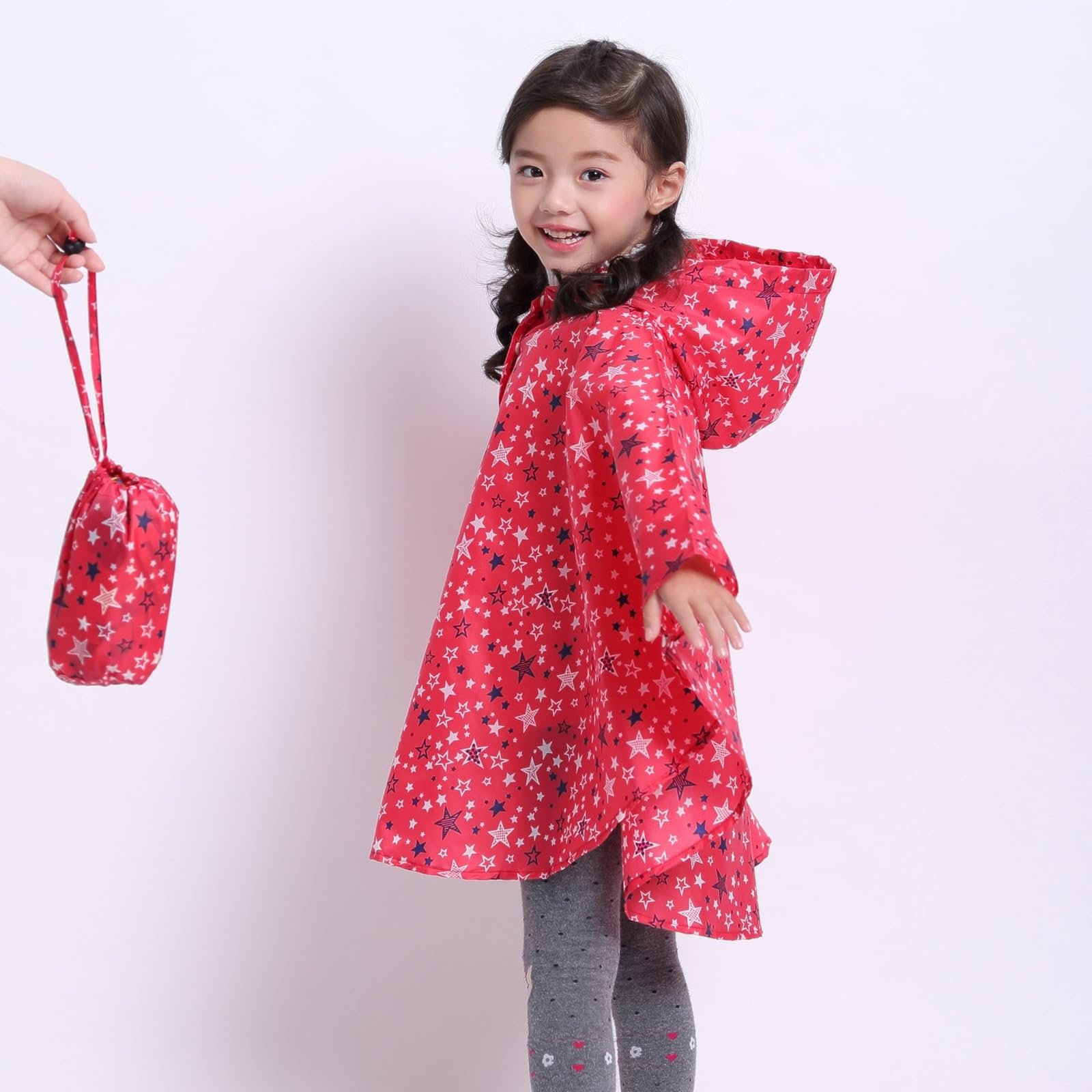 Дождевик Детская Одежда От Дождя Для Мальчиков Девочек Мультяшный Детский 3D Пончо Куртка Пальто Для Мальчиков и Куртка с Дождевой Одеждой Детские Часы Текстильный Ремешок Детские Часы 5 Лет, фото №5