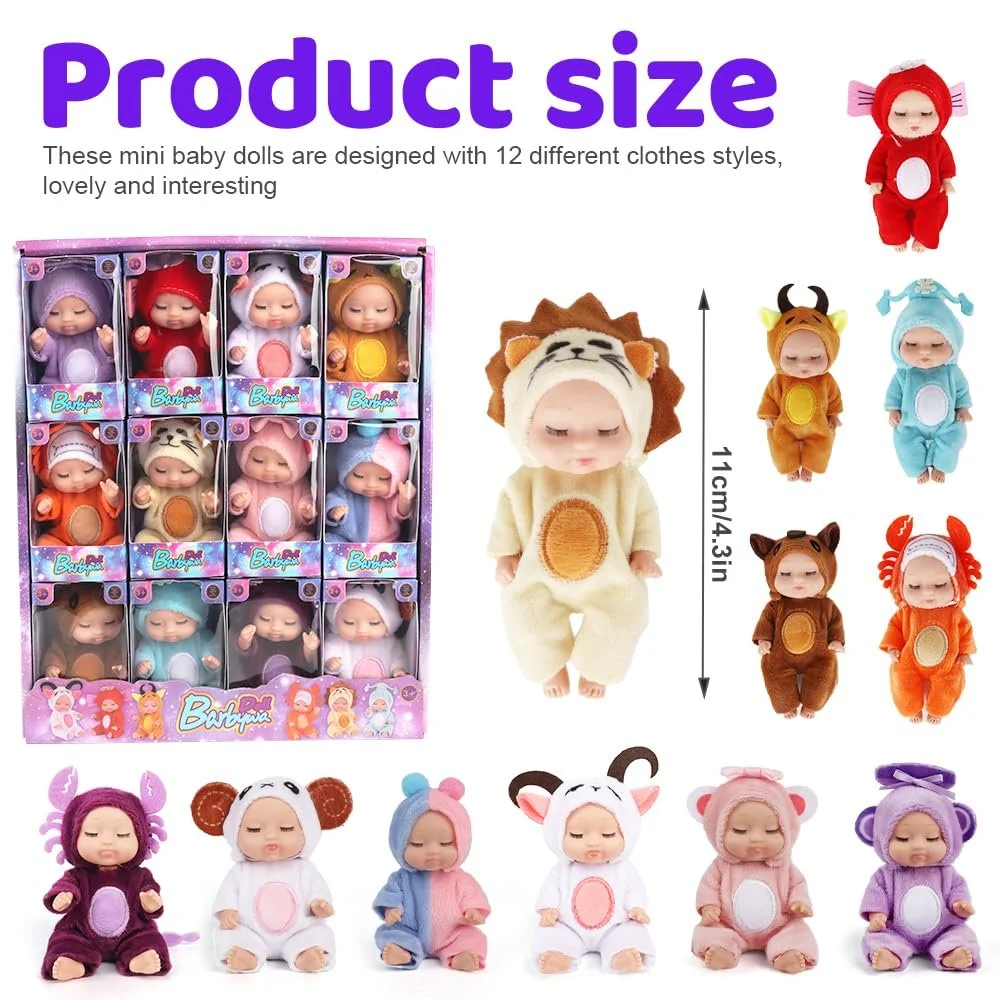 Міні Лялька Fiotha 12 шт. 9 см Різнокольоровий, фото №2