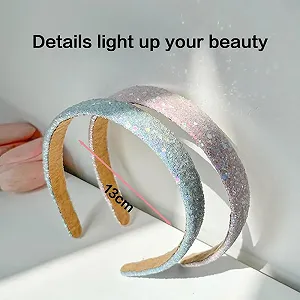 Обруч Блестящий Небесно-голубой synthetic.ua - Фото 1