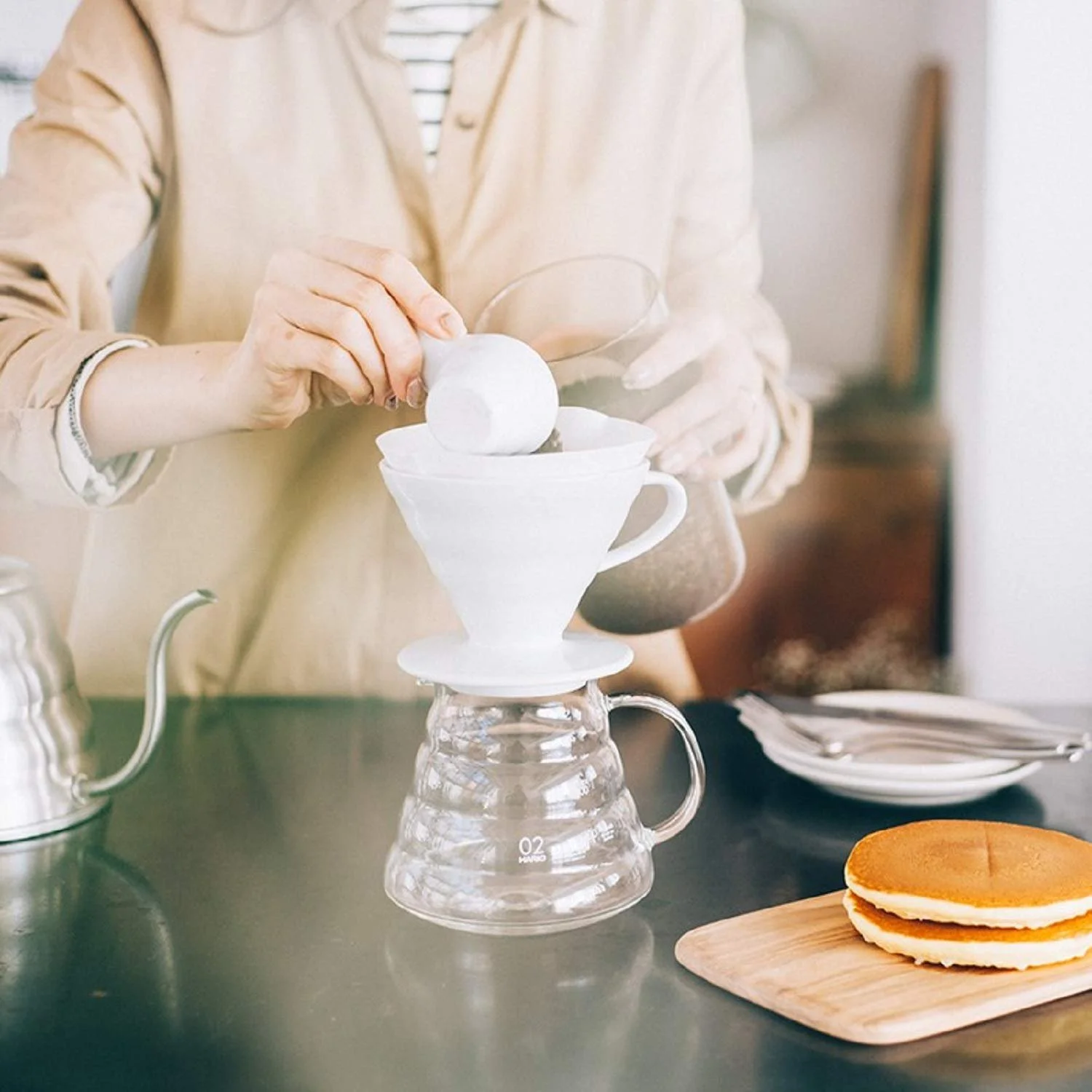 Сервер Hario V60 XGS Стеклянный, фото №5