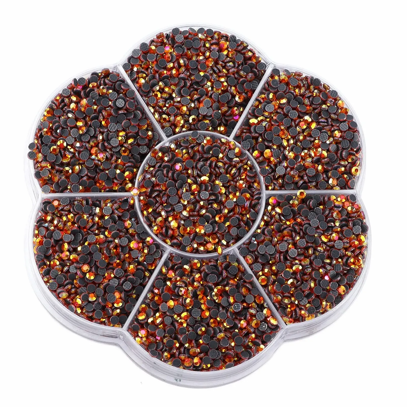 Стразы круглые Iridescent DIY 14400 штук, разноцветные, фото №9