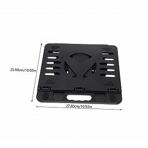 Подставка для ноутбука Operitacx складная из прочного ABS регулируемая по высоте нескользящая для стола эргономичная для облегчения боли в шее и спине легкая мобильная synthetic.ua - Фото 1