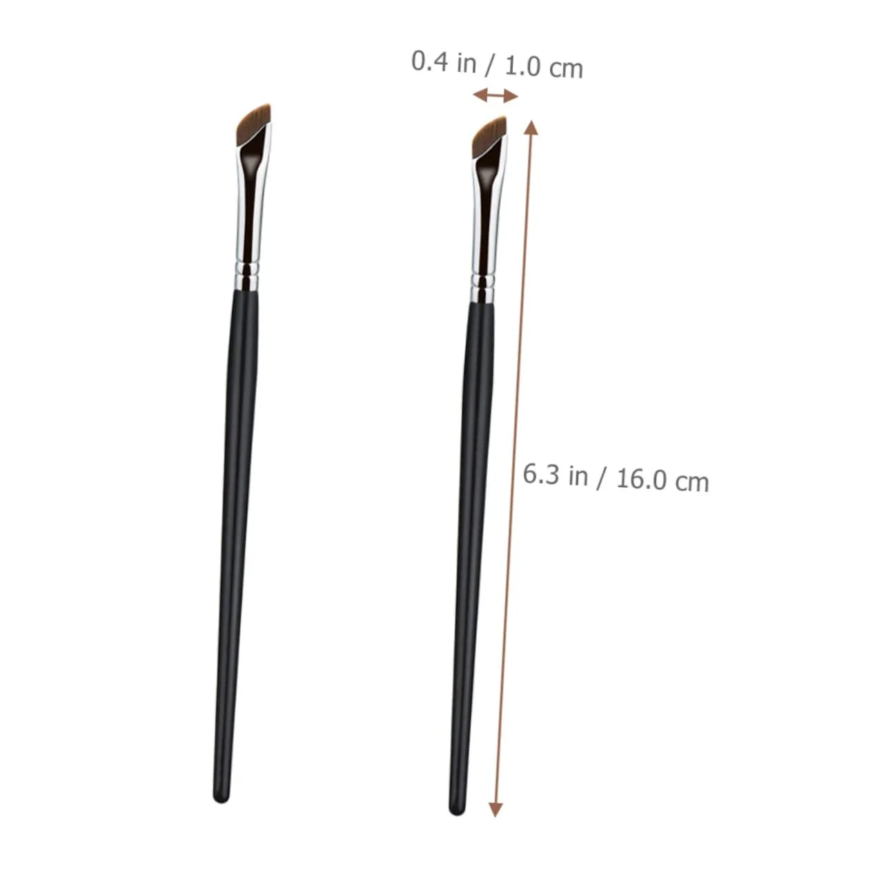 Кисти MAGICLULU для бровей, подводки, скошенная, плоская, тонкая, угловая, для консилера, портативная, для макияжа, 6 шт, фото №4