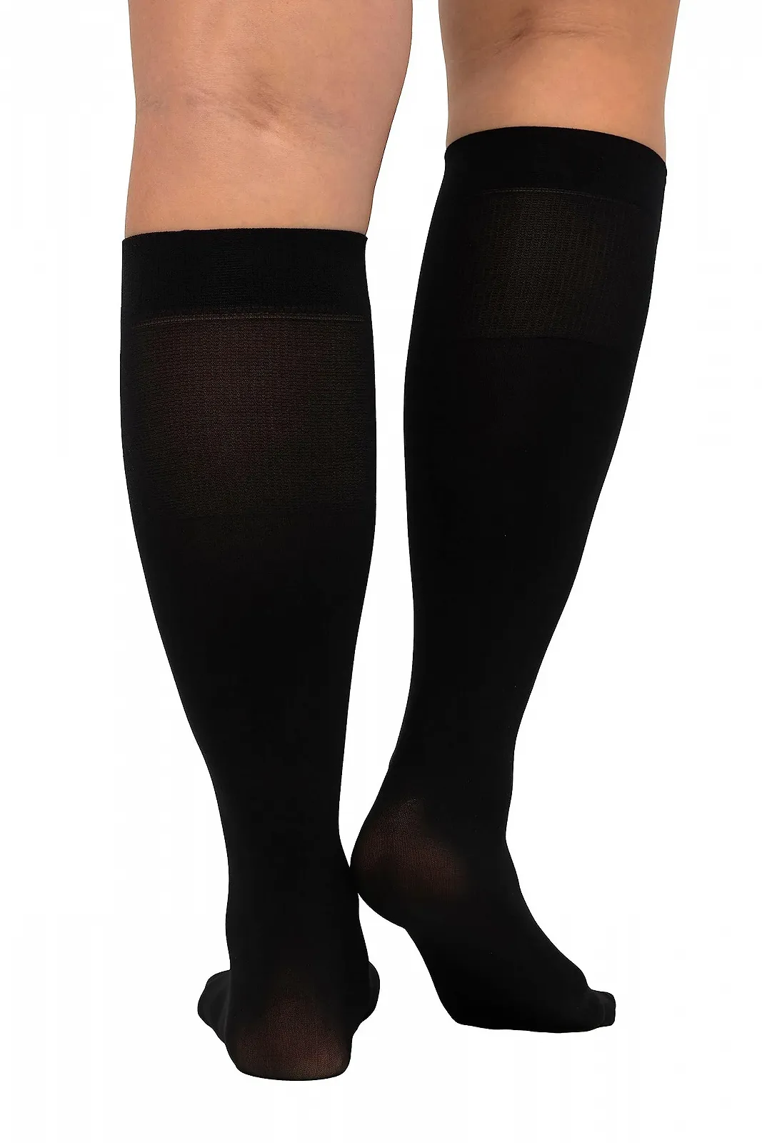 Женские микрофибровые гольфы Ulla Popken 40 Denier One Size, черный, фото №2