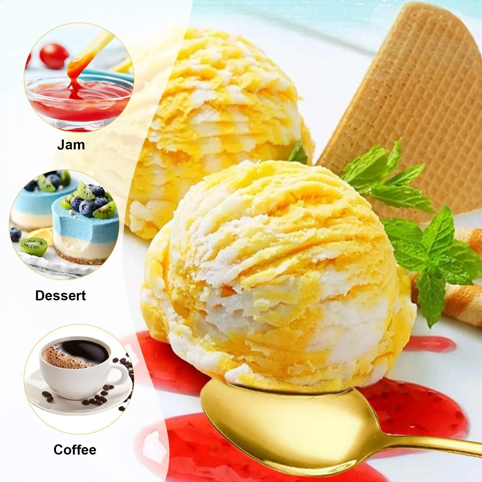 Набір виделок для торта та кавових ложок 24 шт., фото №4