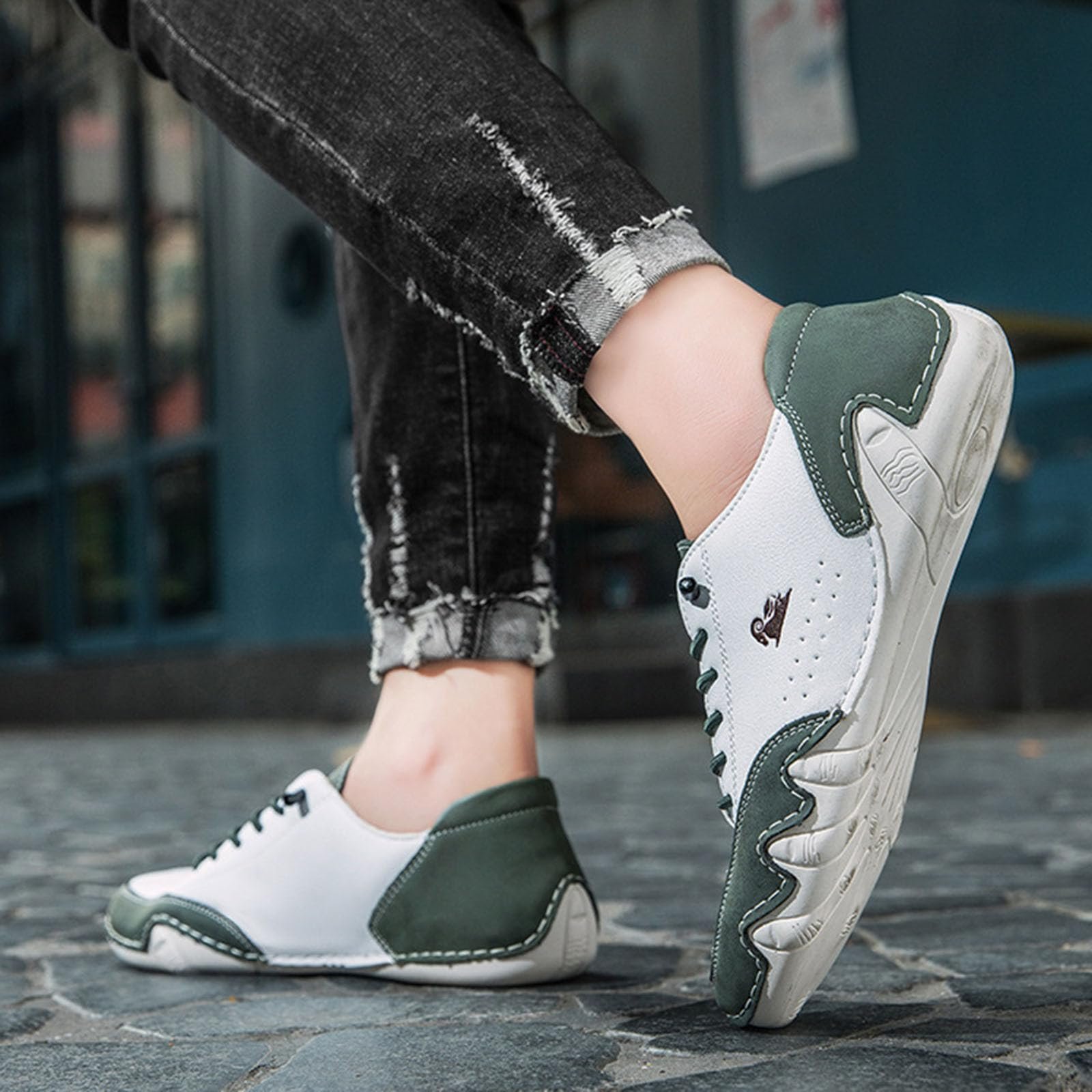 Черевики Barefoot из кожи Alpaca Высокие Cowboy Boots для мужчин и женщин, Итальянская мода, Водонепроницаемые Тренировочные черевики Barefoot, Обувь для лодки, Унисекс, Цвет хаки, Размер 34-50 EU, фото №3