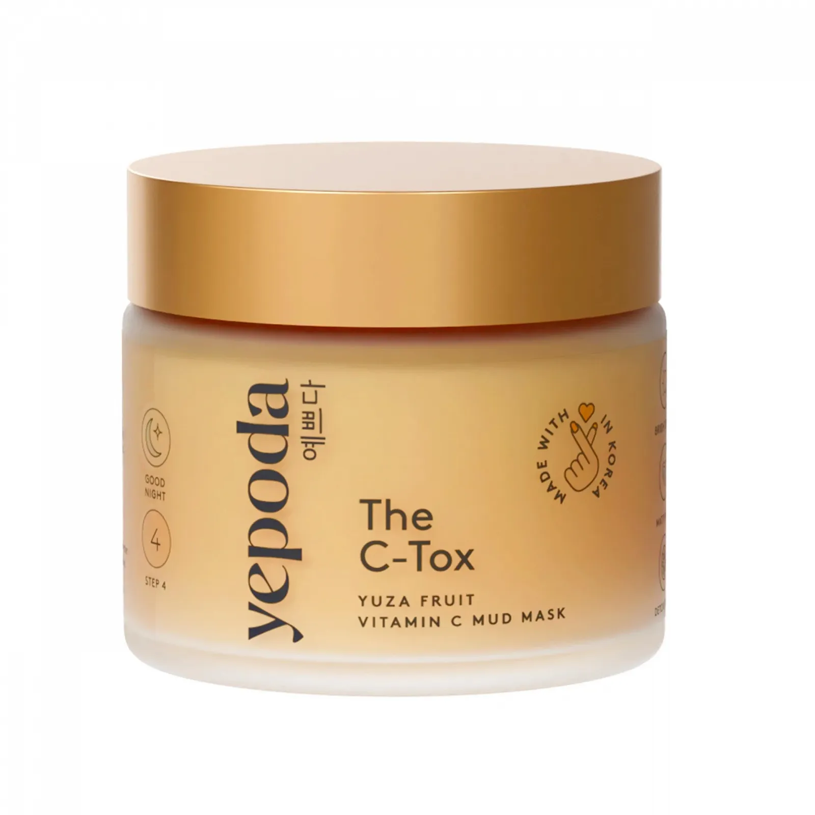 Маска Вітамін C Yepoda THE C-TOX з фруктом юзу та каоліном, корейська косметика (80 г), фото №1