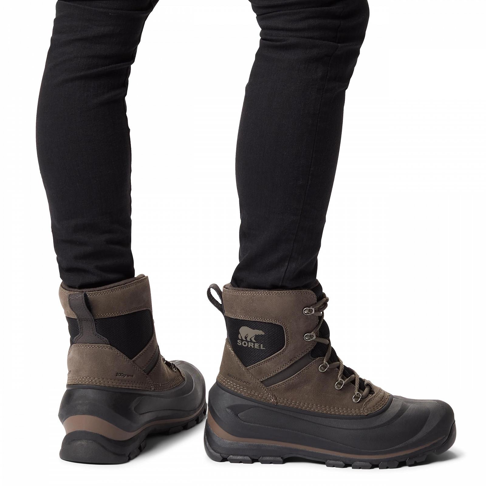 Чоловічі Зимові Чоботи Sorel Buxton Водонепроникні Коричневий (Major x Black) 40 EU, фото №5
