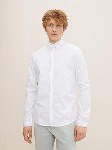 Сорочка fitted poplin stretch 1032343-20000 Tom Tailor Білий 3XL - Фото 1