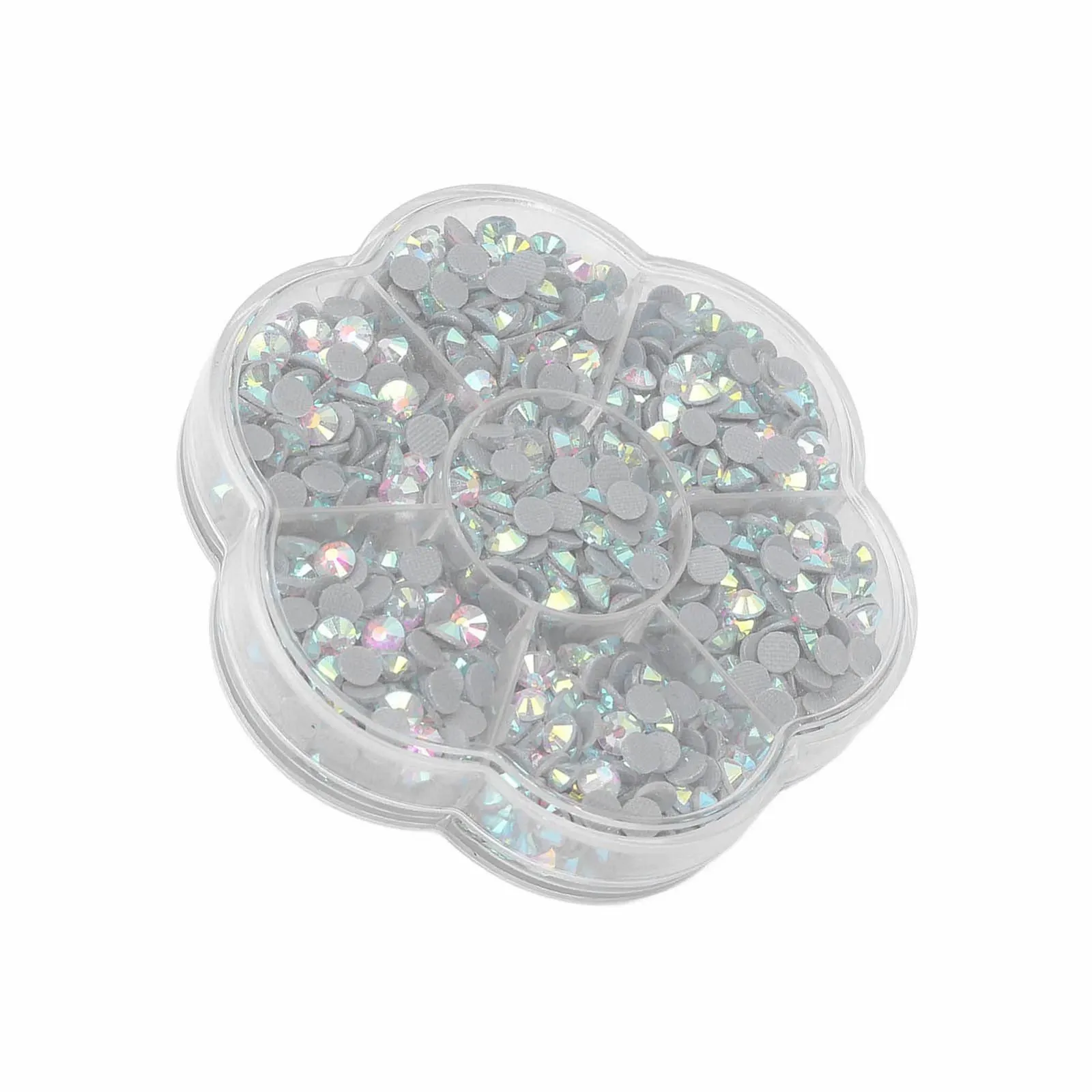 Стрази Скляні Блискучі Прозорі для чохлів телефонів для сумок (JM201 білий AB), фото №4