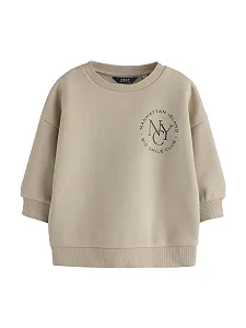 Толстовка NEXT з круглим вирізом для хлопчиків з принтом на спині - Фото 1