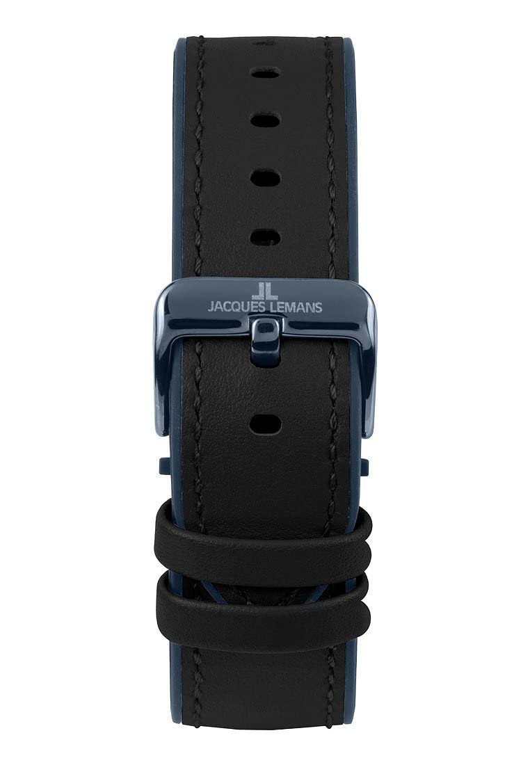 Часы JACQUES LEMANS Аналоговые MID-31299 Черный Ремешок, фото №6