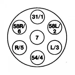 Розетка HELLA 8JB 003 833-001 для AUWÄRTER DAF FORD IVECO MAN MERCEDES-BENZ synthetic.ua - Фото 1