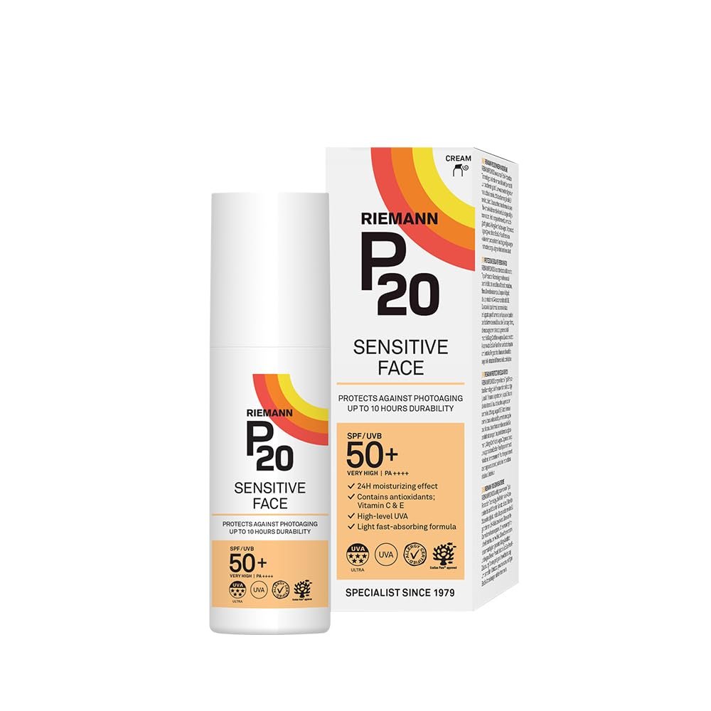 Крем Riemann P20 Sensitive Face SPF50+ для защиты от УФ-лучей, 50 г, фото №1