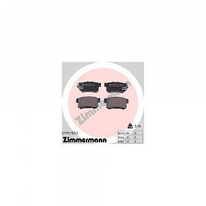 Комплект гальмівних колодок, дискове гальмо ZIMMERMANN 21719.150.1 для HONDA MG ROVER SUZUKI - Фото 1