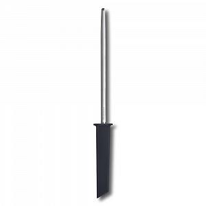 Мусат Victorinox Swiss Modern 23 см круглый среднезернистый до 65 HRC Черный - Фото 1