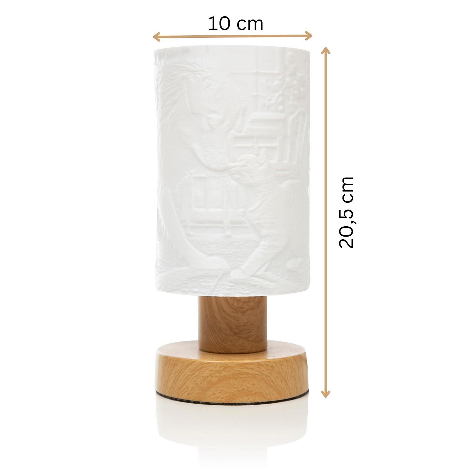 Настільна лампа LithoLoom Soft Loom персоналізована з 3D-плафоном LED на дерев'яній основі, фото №6