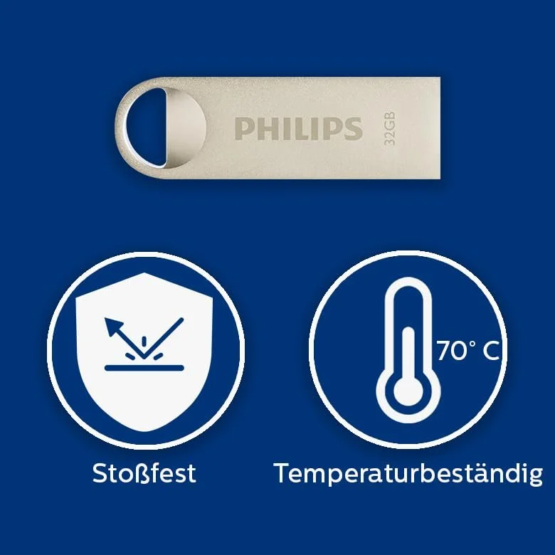 USB флеш-накопичувач Philips Moon Edition 32ГБ USB 2.0 Сріблястий, фото №7 USB флеш-накопичувач Philips Moon Edition 32ГБ USB 2.0 Сріблястий, фото №7