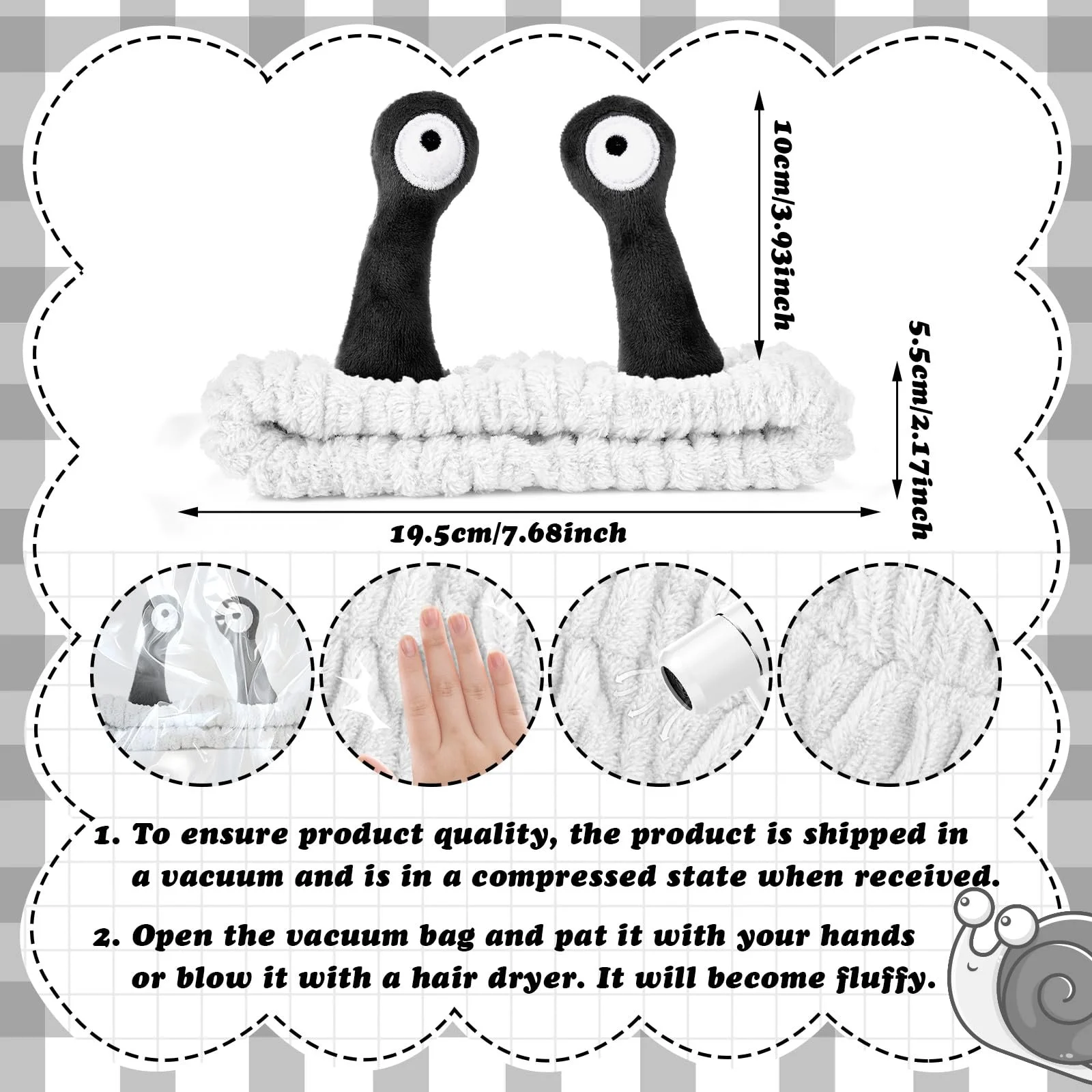 Пов'язка на голову Sibba для вмивання обличчя, фото №2 Пов'язка на голову Sibba для вмивання обличчя, фото №2